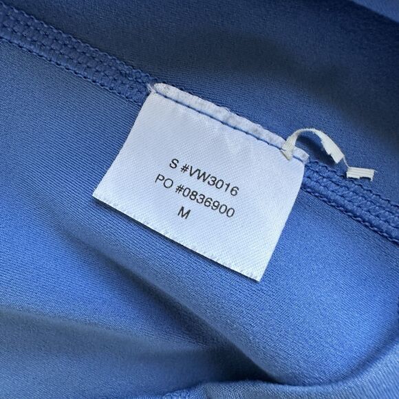 VUORI Clean Elevation Womens MEDIUM Shorty Blue BIKE SHORT 5” inseam - Picture 4 of 4